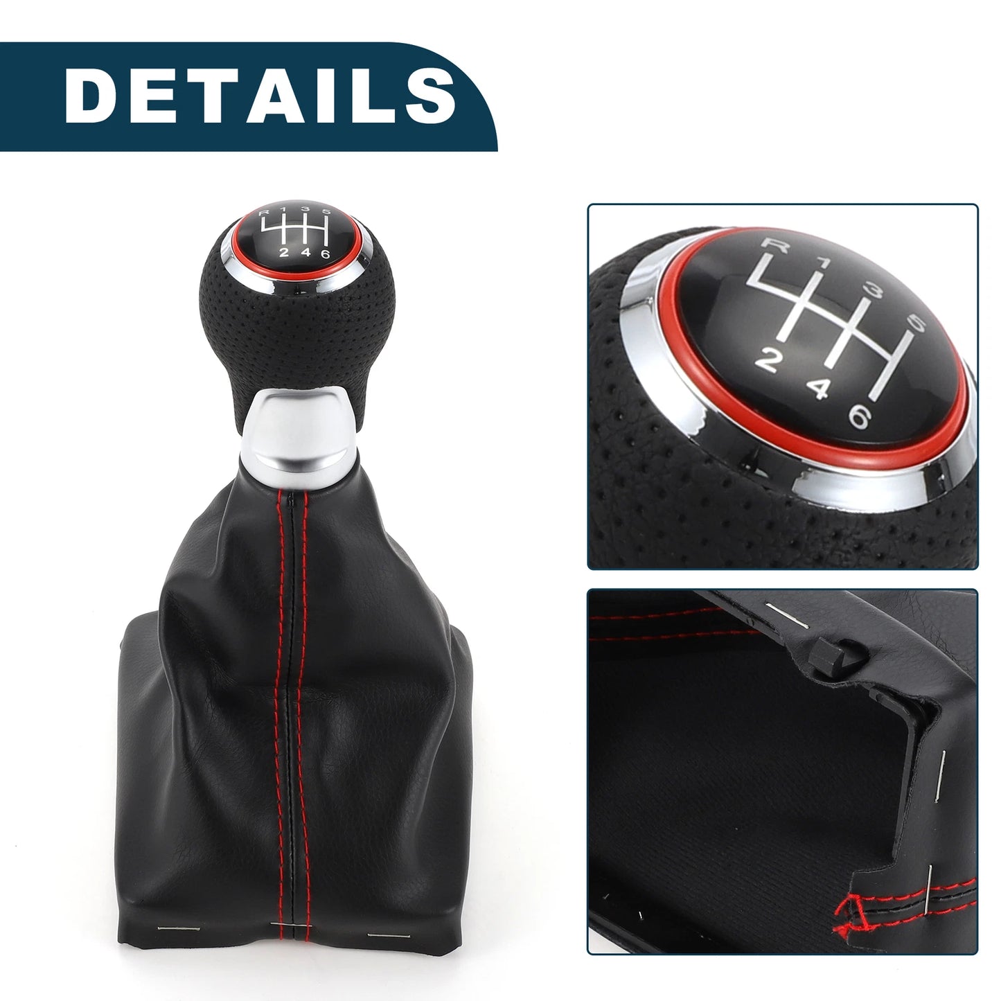 6 Speed Shift Knob with Cover No. 8K0863278H for Audi A4 B8 (2007–2015)