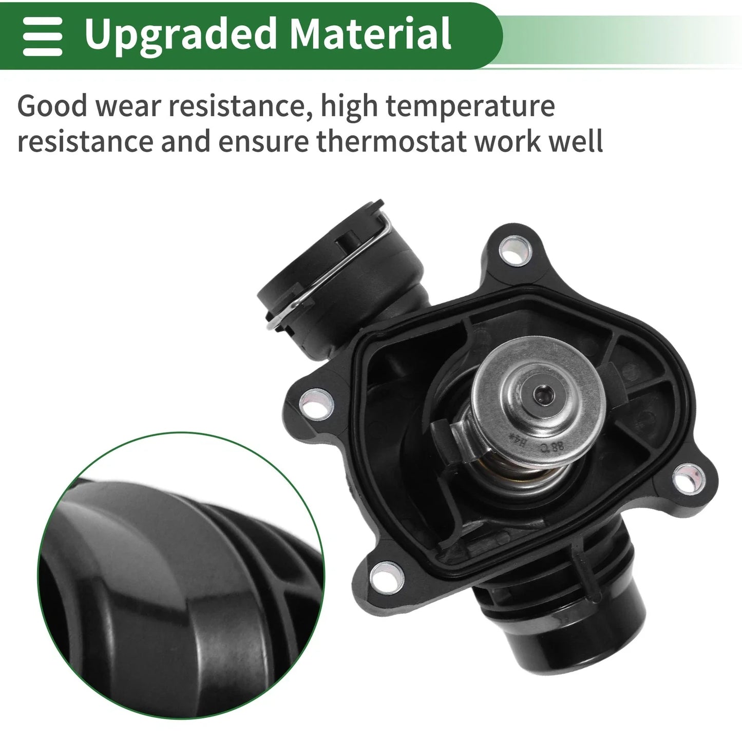 Engine Coolant Thermostat Housing Assembly for BMW 328i 128i Z4 X3 X5 335i