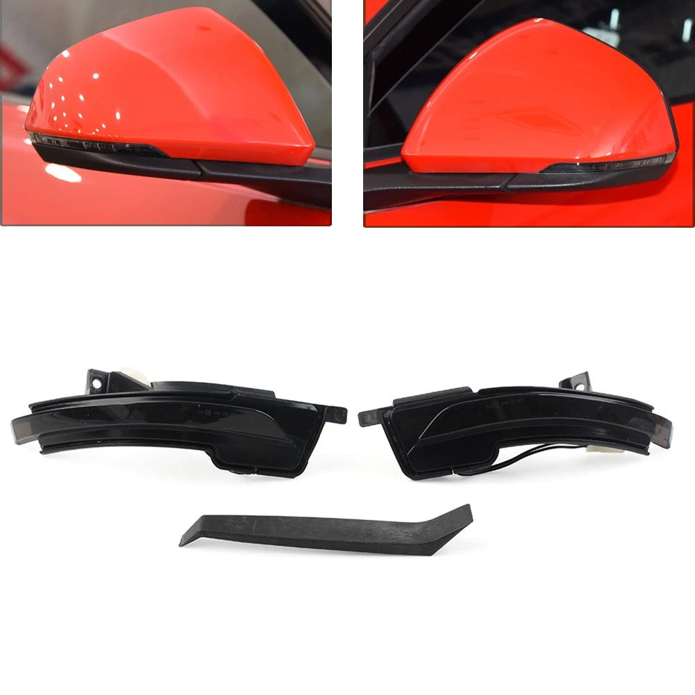 Carbon Fiber Side Door Rearview Mirror Cover Cap for Ford Mustang (2015–2024)