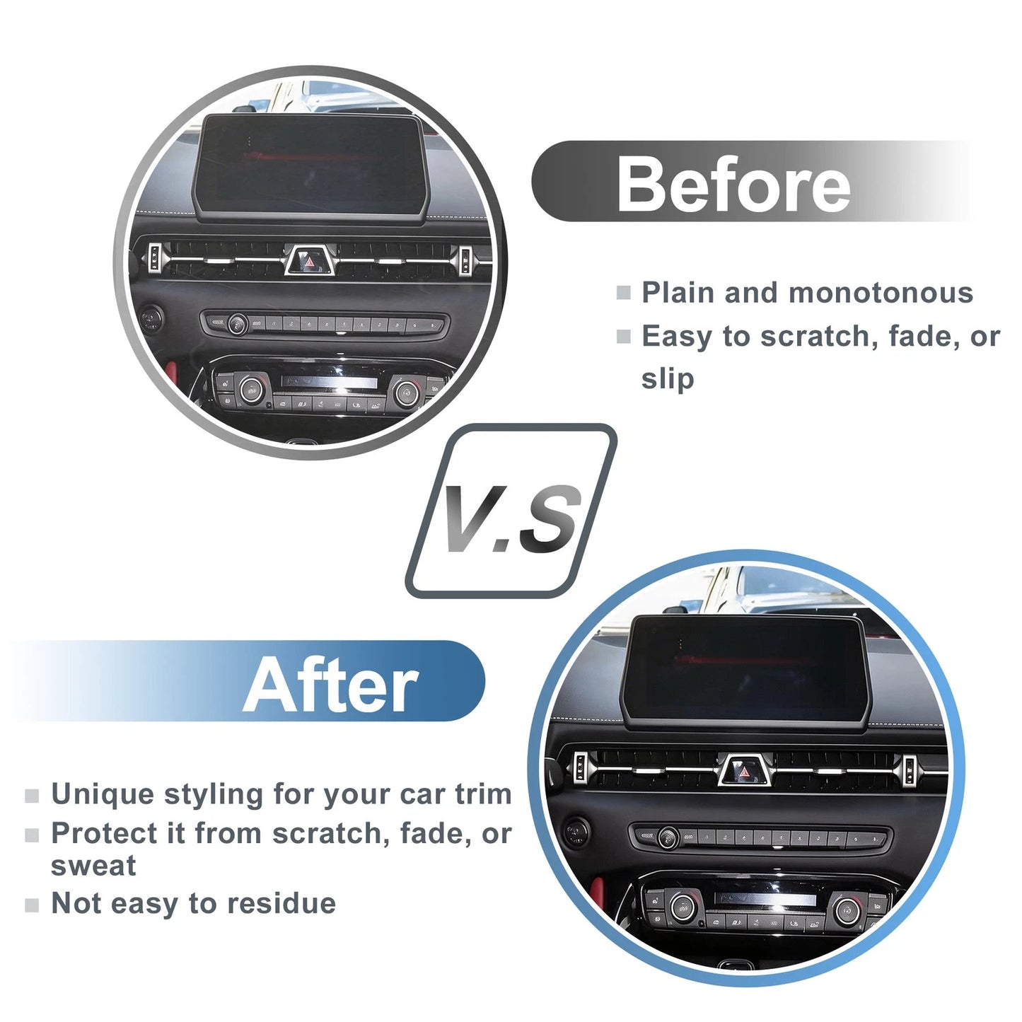 Air Condition Outlet Vent Trim Cover Frame for Toyota Supra A90 (2020–2023)