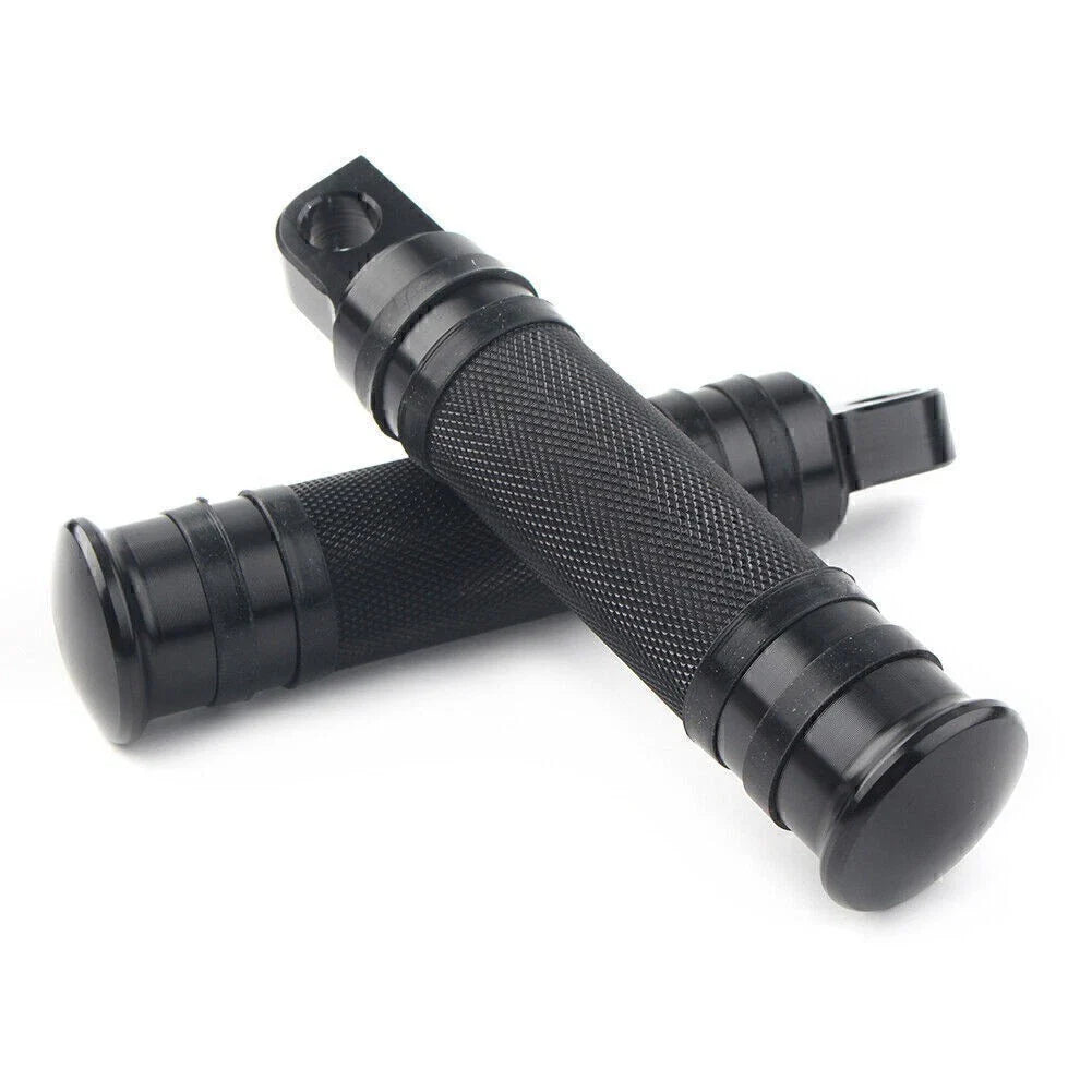 Aluminum Male Mount Footpeg Pegs for Harley Davidson  -  Black