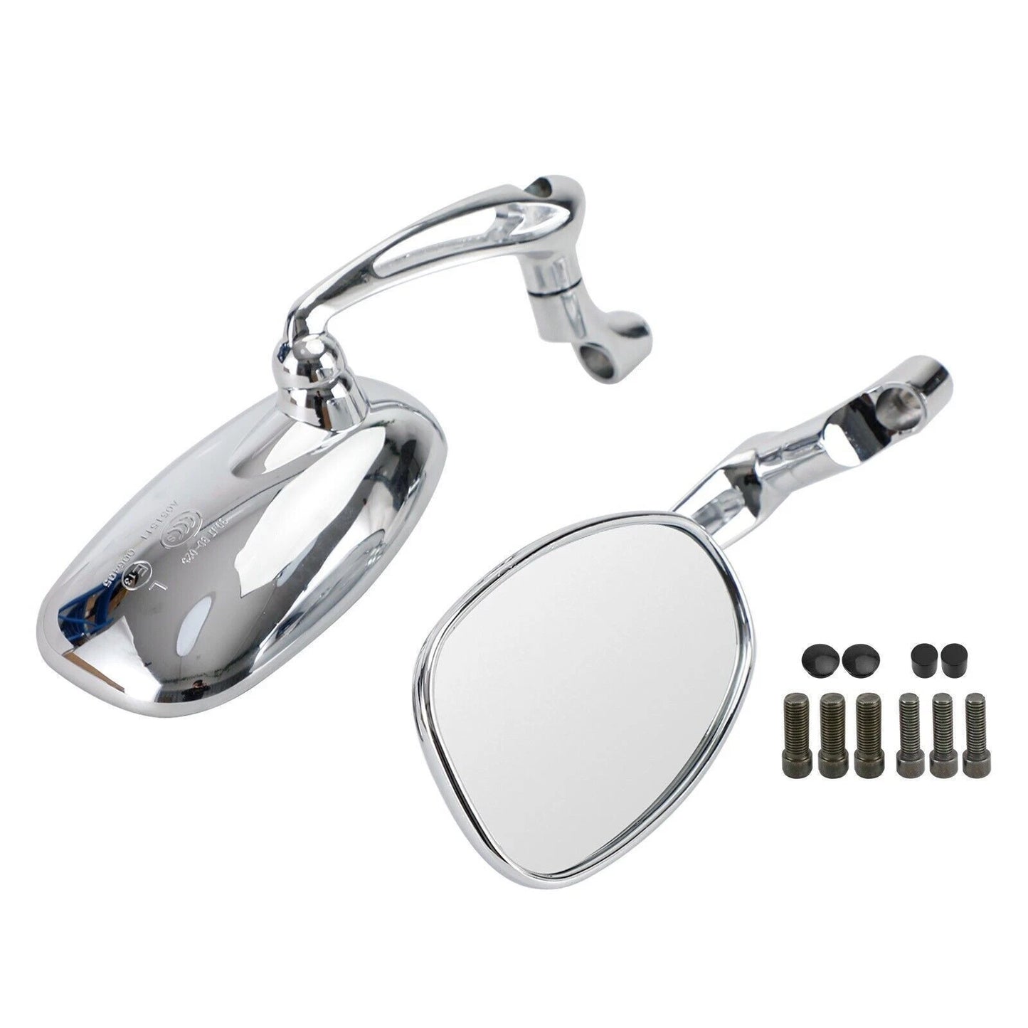 Pair Mirrors for Bobber Vulcan Chopper Marauder Virago (A1)
