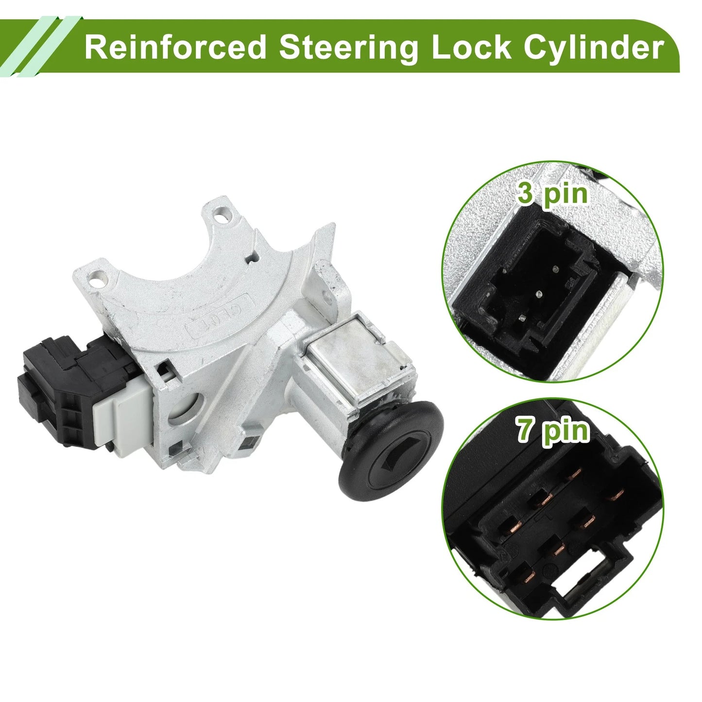 Ignition Lock Cylinder Assembly for Chevrolet Silverado 1500 3500 (No. 88965342)
