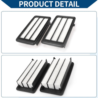Car Engine Air Filter for Honda Civic 1.5L 2.0L (2016-2021) - 2 x Filters