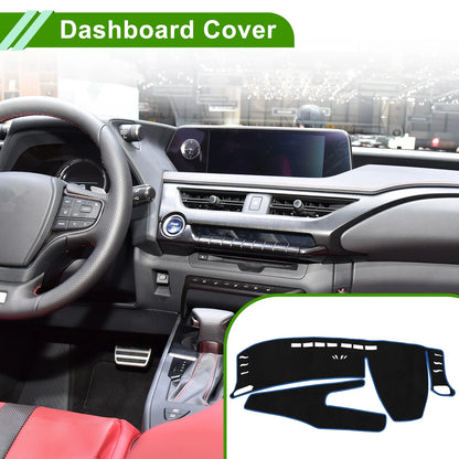 Dashboard Cover Mat for Lexus UX250H (2019–2020) Sun Protector Black Blue