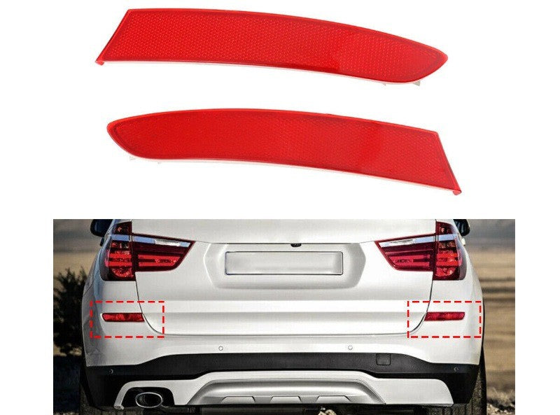 Set of 2 Rear Bumper Reflectors for BMW X3 F25 (2015–2017)