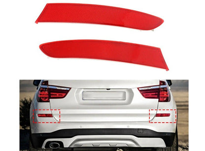 Set of 2 Rear Bumper Reflectors for BMW X3 F25 (2015–2017)