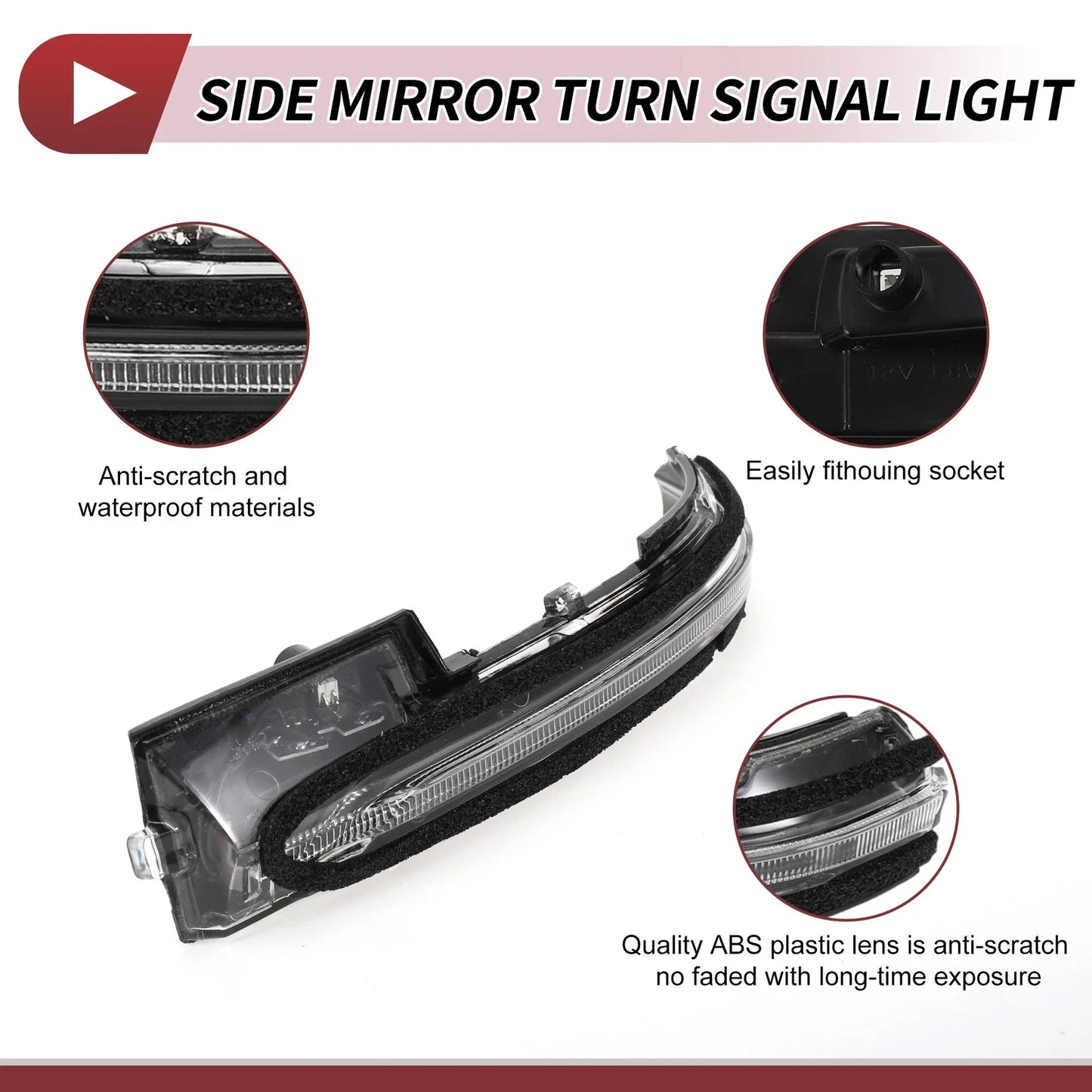 Car Mirror Turn Signal Light for Hyundai Tucson 2022-2023 Left LED