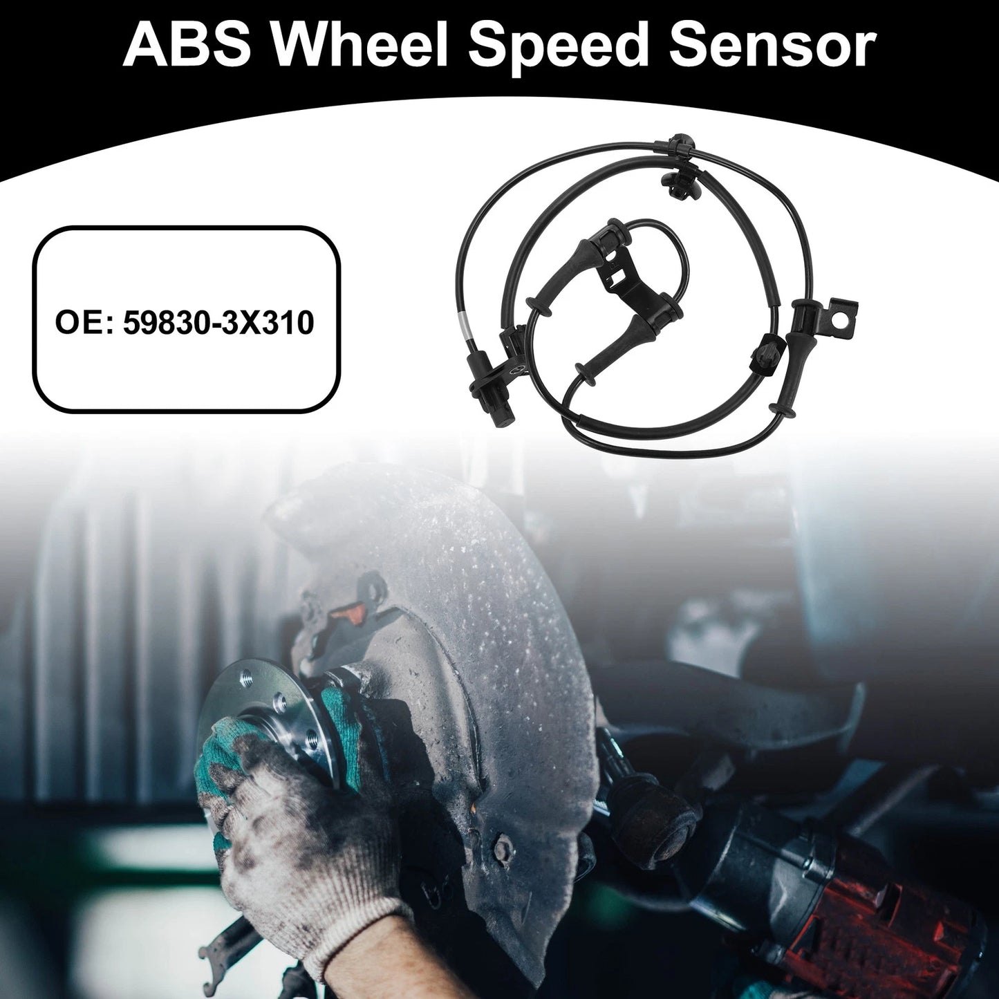 ABS Wheel Speed Sensor for Hyundai Elantra (2011–2016) No. 59830-3X310
