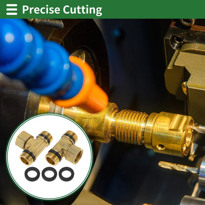 1/2" Male to 1/2" Female Union Tee with Gasket for Automotive Applications