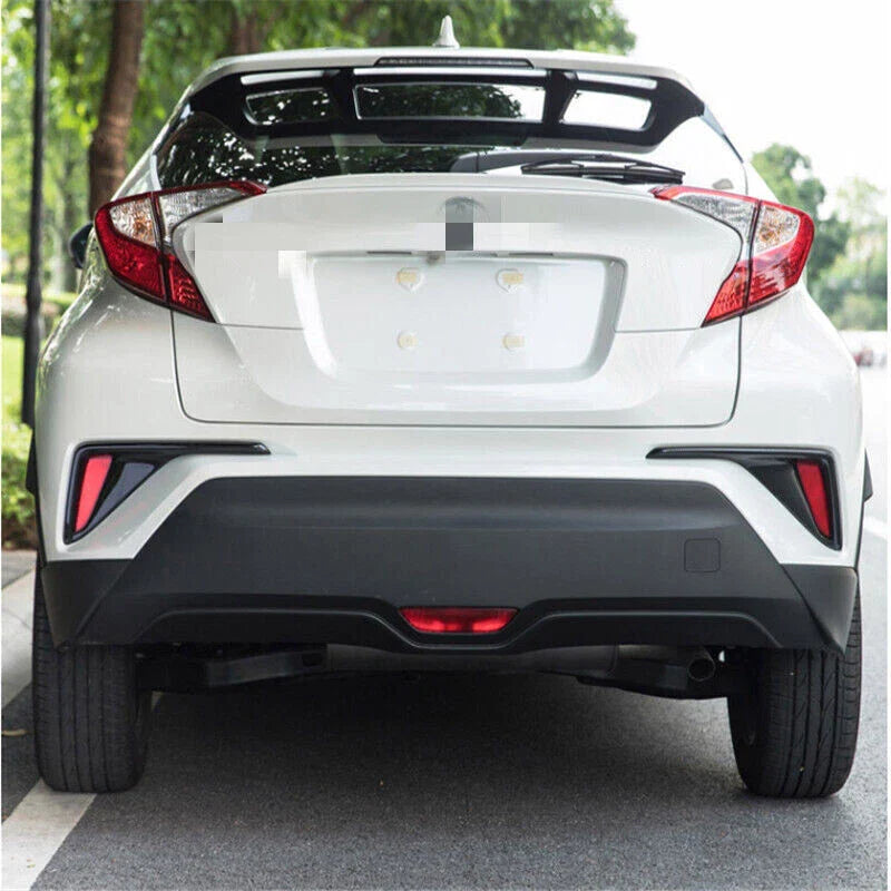 Carbon Fiber Rear Fog Lamp Bumper Light Cover Trim for Toyota C-HR (2018–2022)