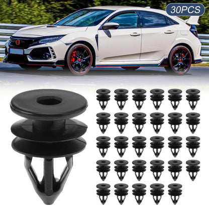 30pcs Door Trim Clips for Buick LaCrosse (2005–2009) No. 11519032 Plastic Black