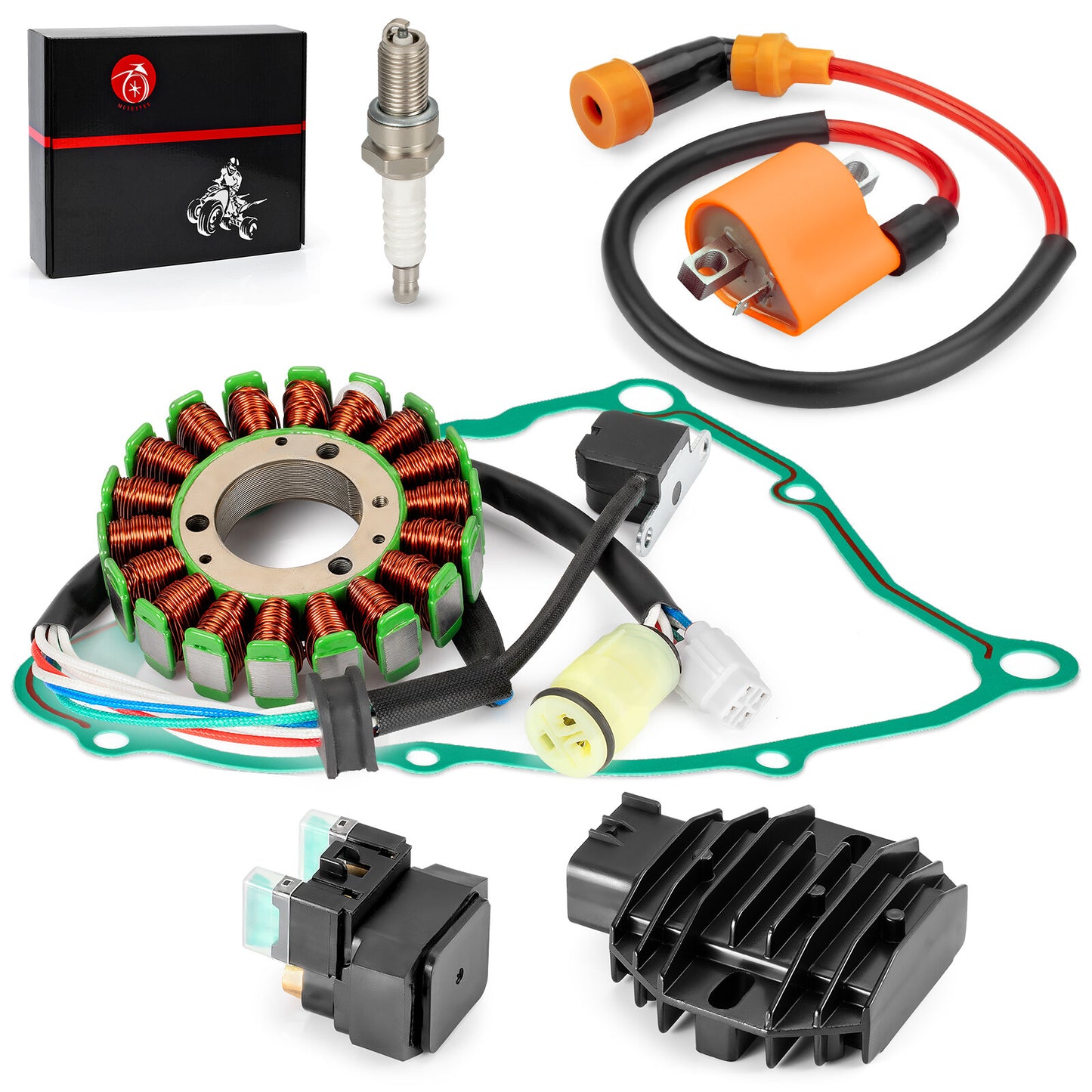 Stator & Rectifier Ignition Coil Gasket Kit for Yamaha Bear Tracker 250 (2000–2007)