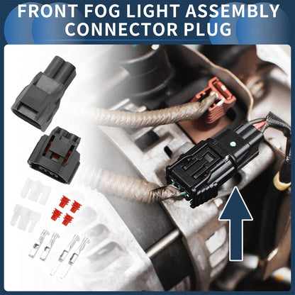 2 Pin Front Fog Light Assembly Connector Plug for Chevrolet