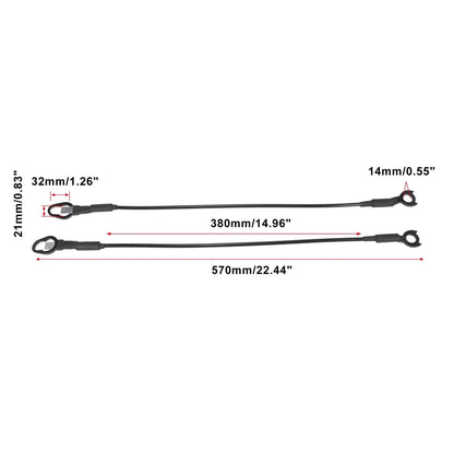 Rear Tailgate Cables for Dodge Ram 1500 2500 3500 (2019-2023)