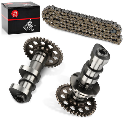 Intake & Exhaust Camshaft with Timing Chain for Suzuki Quadsport Z400 (2003–2014)