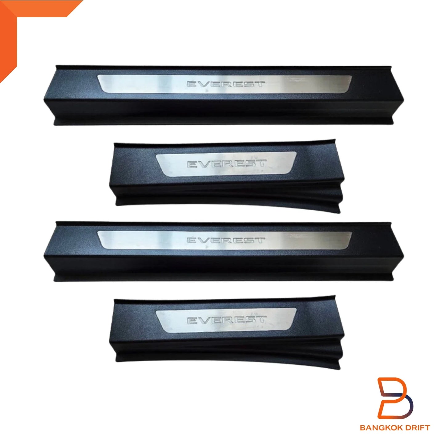 LED Black Scuff Plate Door Sill Guard for Ford Everest (2022-2024)