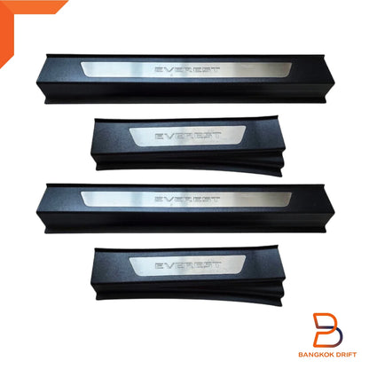 LED Black Scuff Plate Door Sill Guard for Ford Everest (2022-2024)