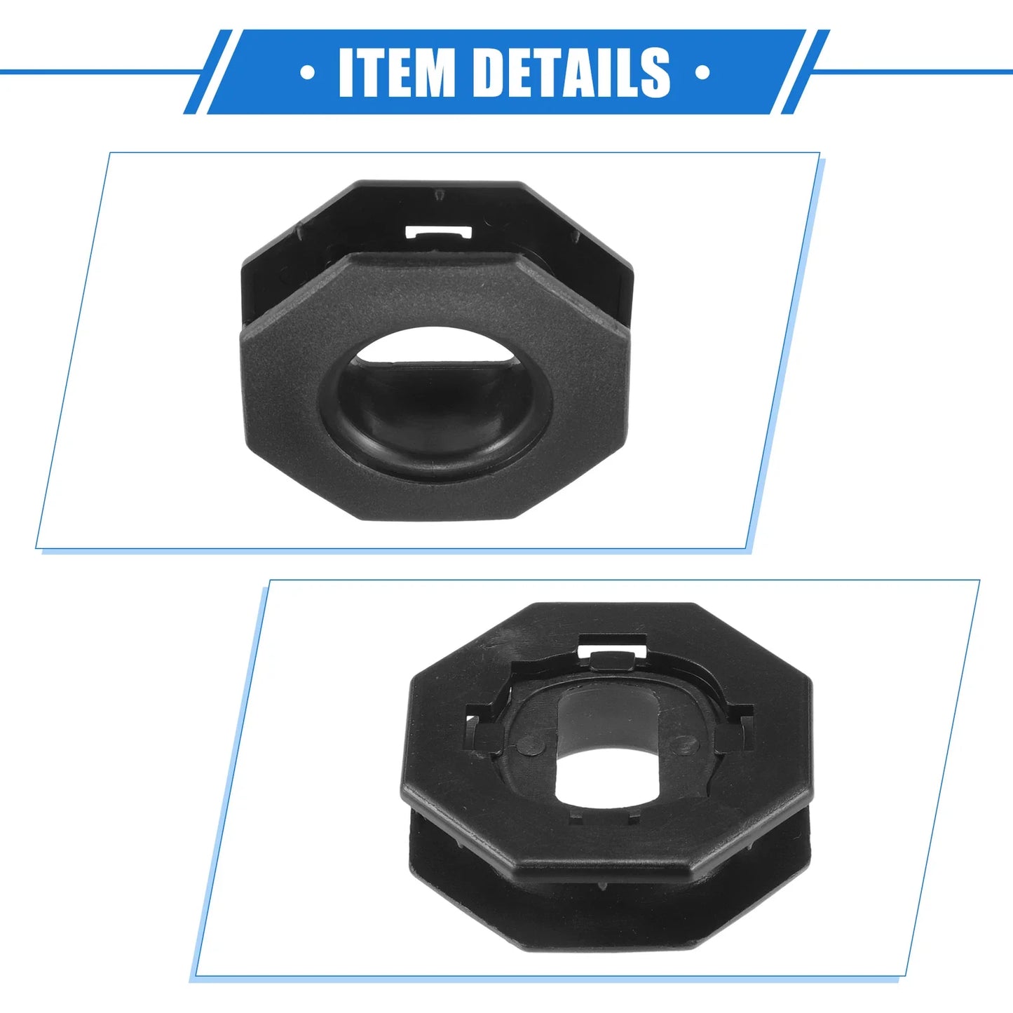 4pcs Car Holder Retainers for Lexus GS 2013-2019 Durable Plastic Black