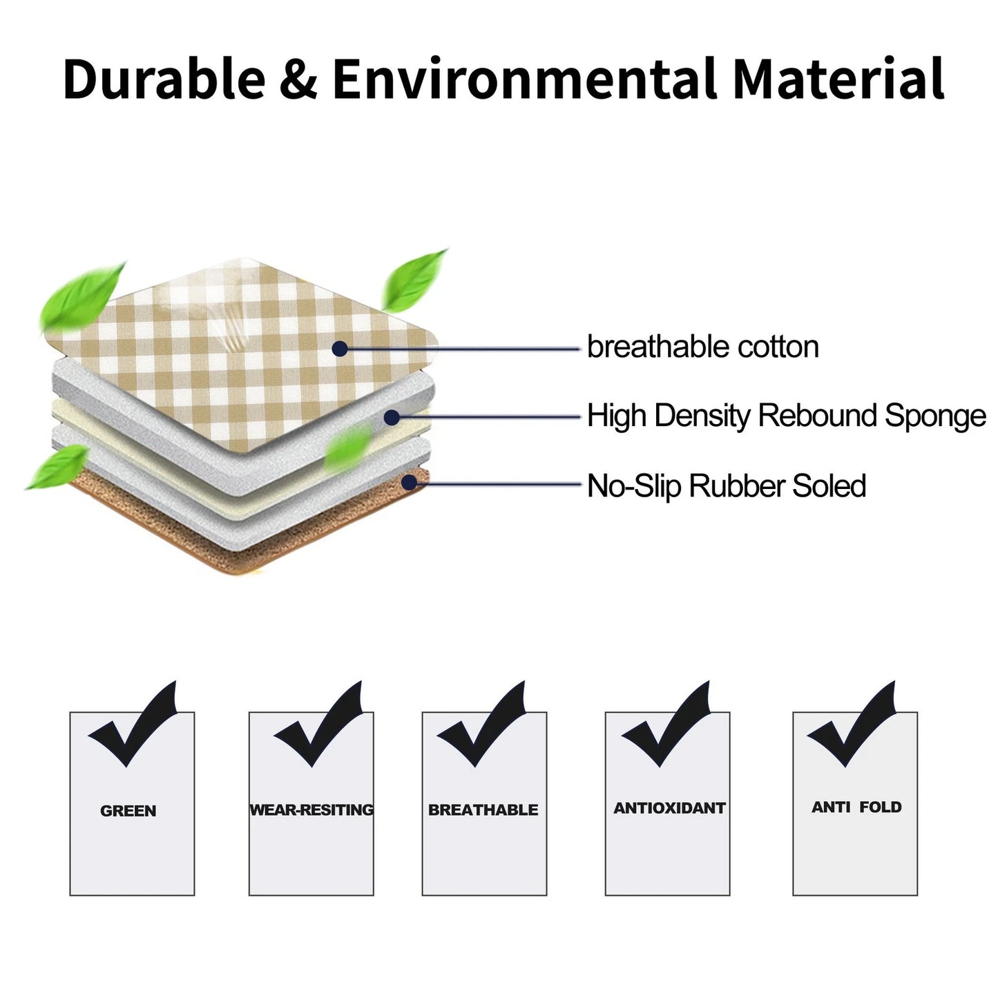 Set of 2 Car Seat Cover Pad Cotton Protector for Front and Rear