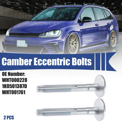 2X Eccentric Alignment Camber Bolt for Volkswagen (No.WHT000228/1K0501387D)