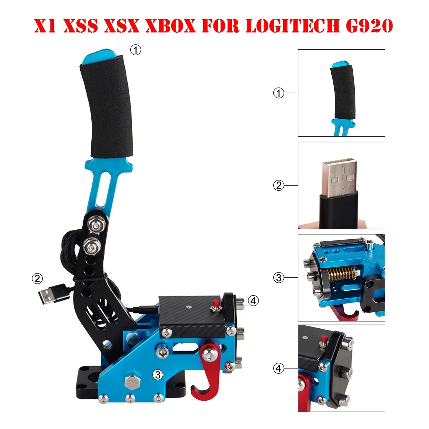 Set of 2 Brake Clutch Levers for BMW R Nine T/Pure/Racer (2017–2023) Blue