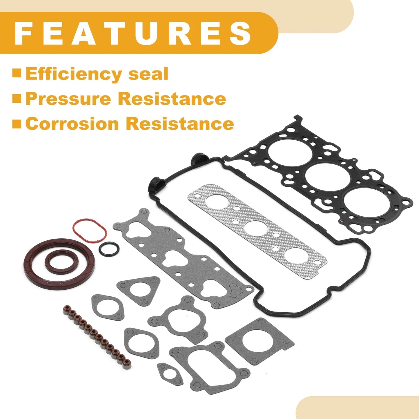 Set of 1 Cylinder Head Gasket Kit No.1140278838 for Suzuki K6A (MH23)