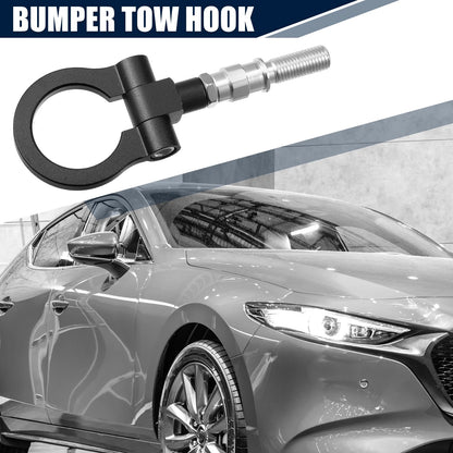 Tow Hook Screw for Mazda 3 (2004–2009) - Black Round Front Rear Bumper Ring