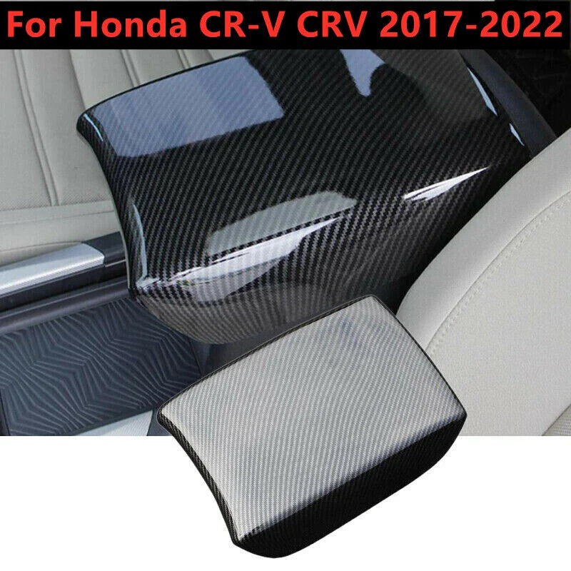 ABS Carbon Fiber Interior Armrest Panel for Honda CR-V (2017–2022)