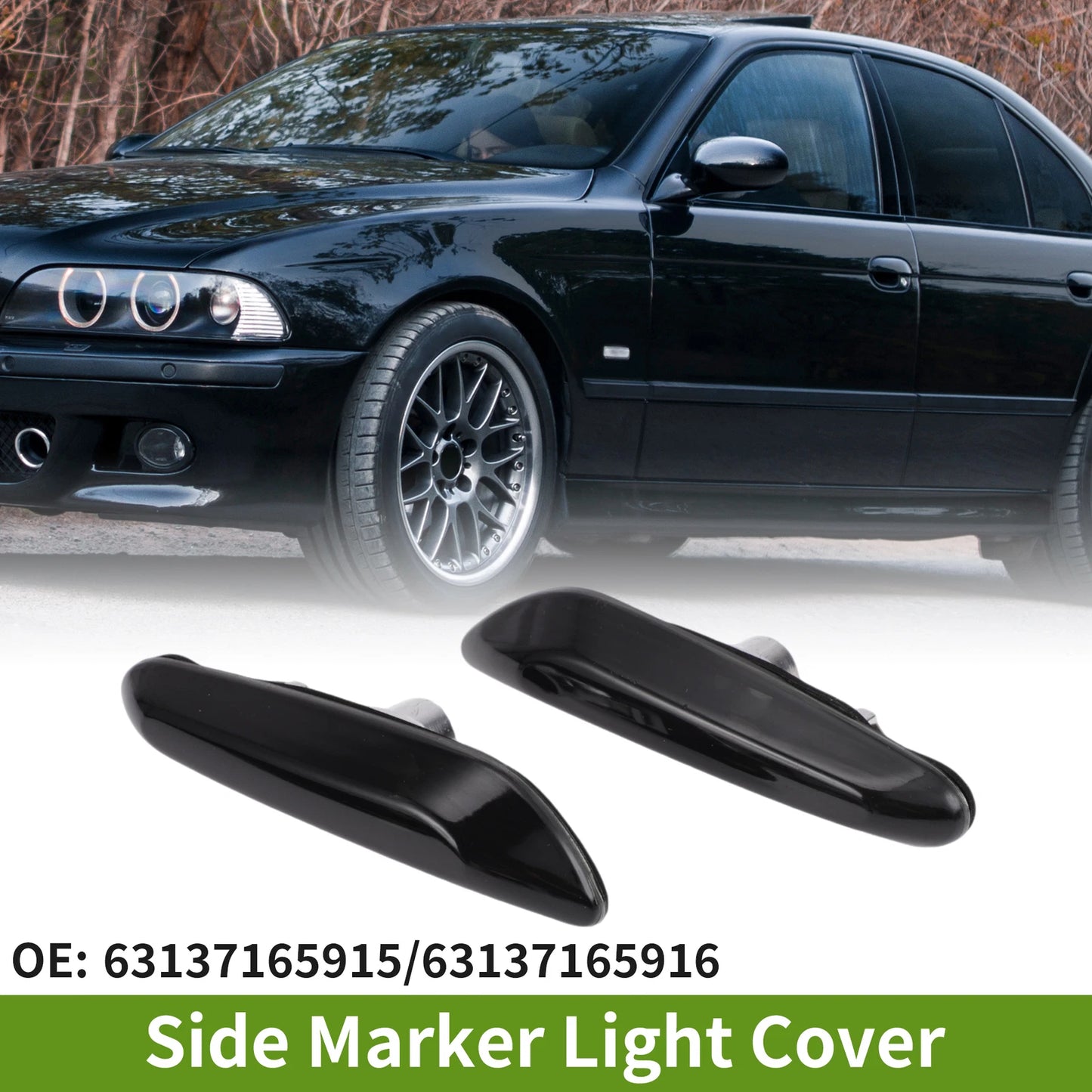 2X Side Marker Light Cover for BMW 3 Series (2002–2005) No. 63137165915