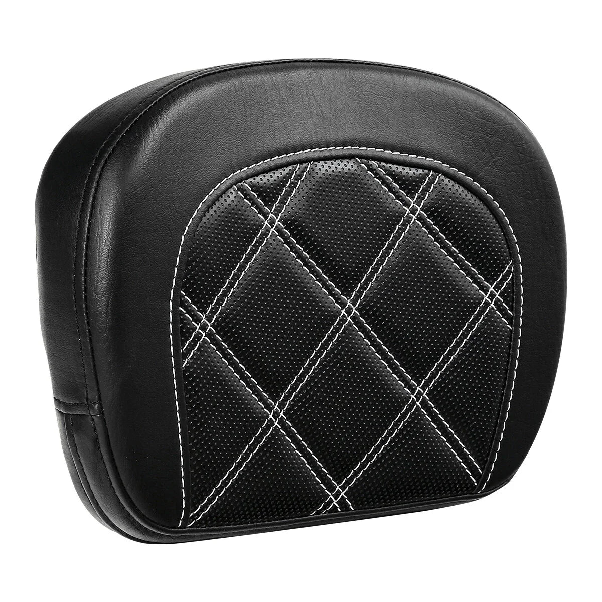 Black Passenger Sissy Bar Backrest Pad for Harley Touring Electra Glide (2014-2023)