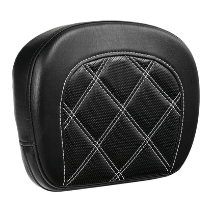Black Passenger Sissy Bar Backrest Pad for Harley Touring Electra Glide (2014-2023)