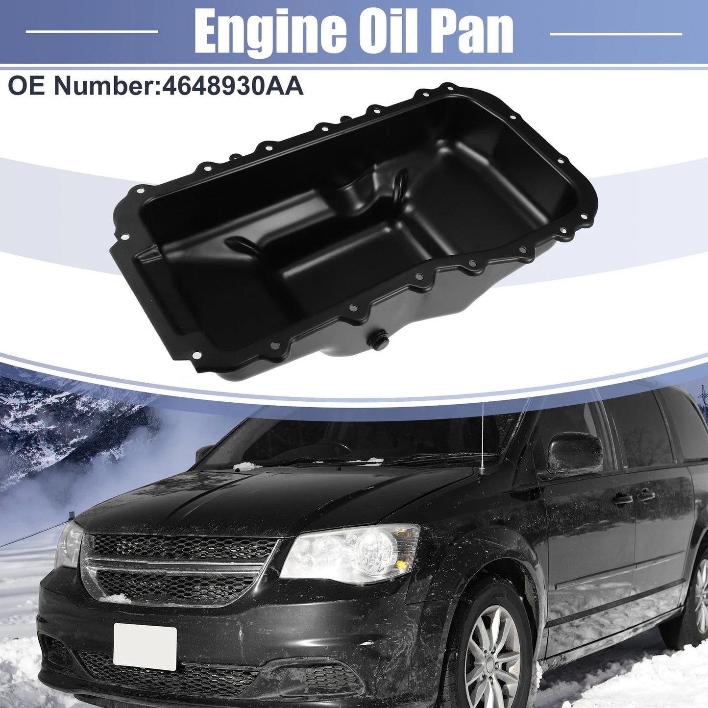 Engine Oil Pan for Dodge Grand Caravan 2001-2010 (2 x Replacement Parts)