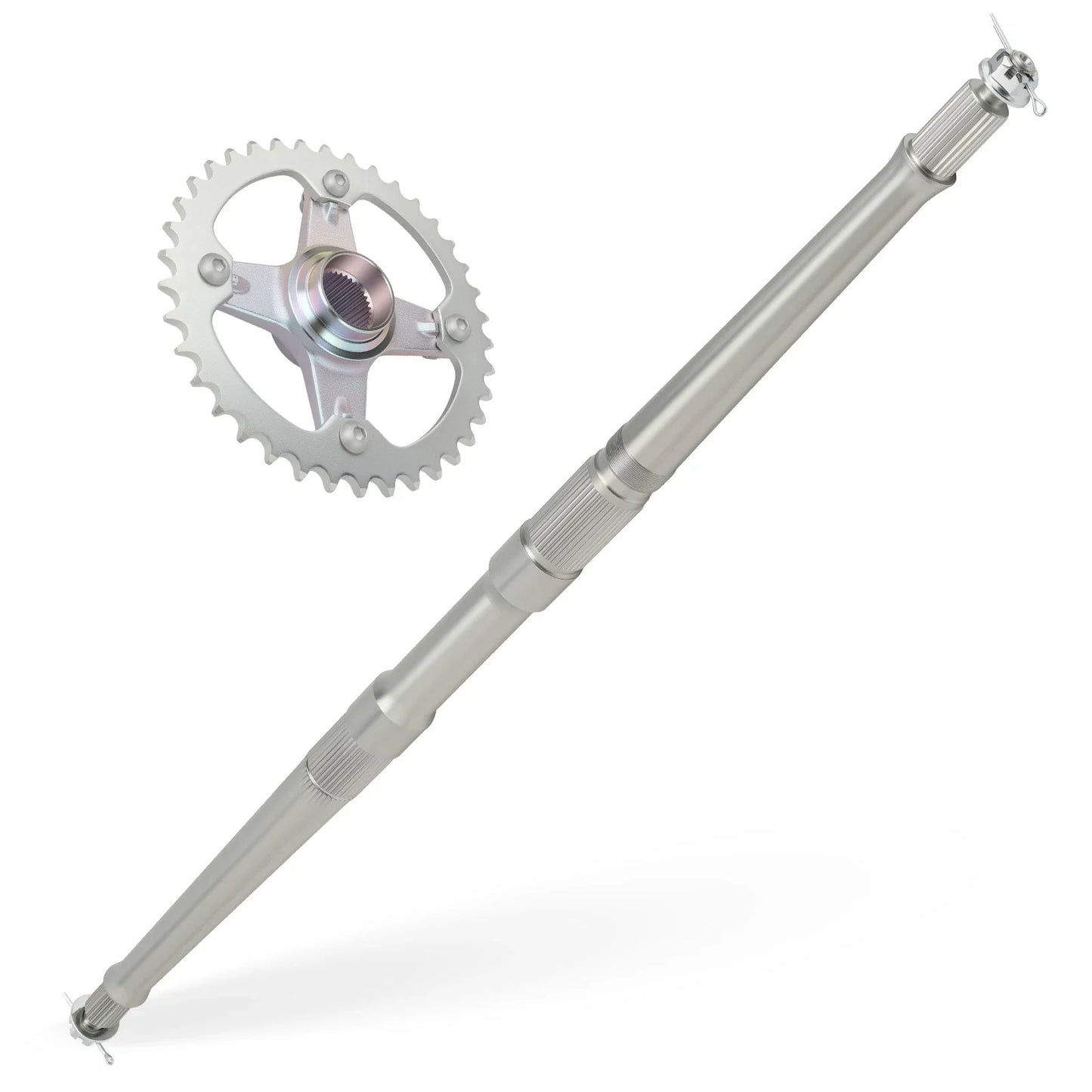 Rear Axle Shaft w/ Collar Sprocket Hub Kit for Yamaha YFZ450 (2004–2005)