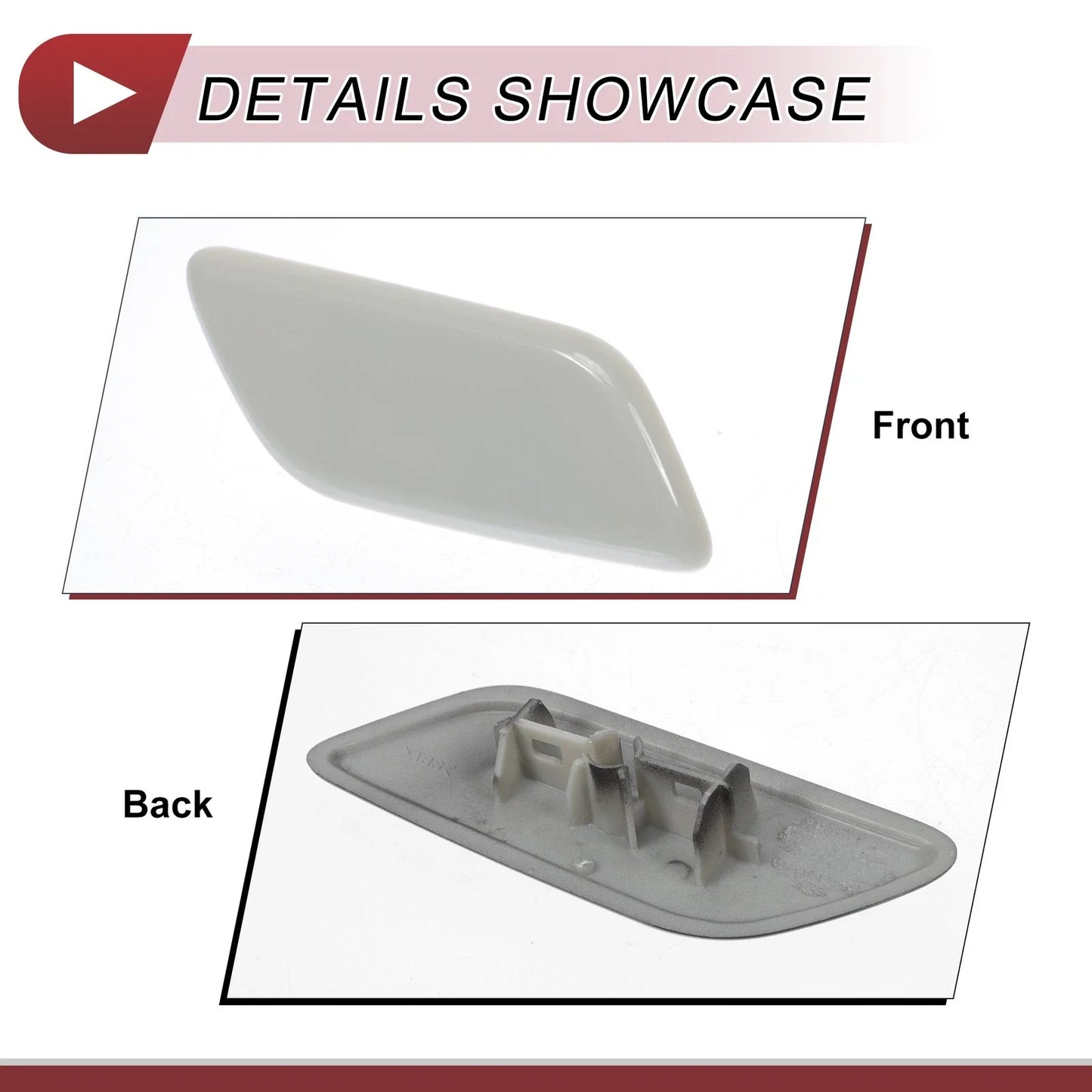 Front Right Washer Nozzle Cover for Lexus LX570 (2013-2015) Unpainted 1 x