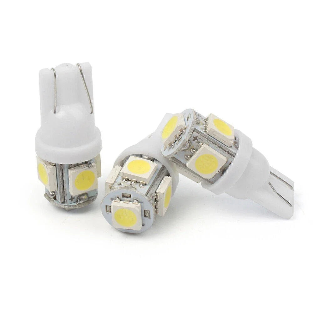 20 x T10 Wedge 5-SMD 5050 LED Interior Light Bulbs for Car