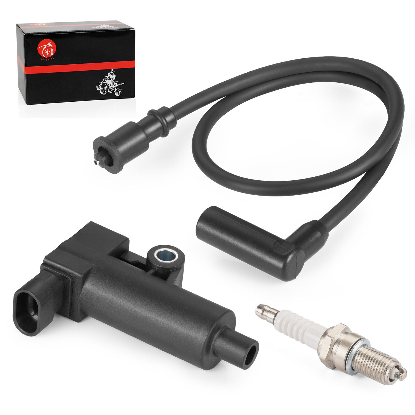 Ignition Coil & Spark Plug Set for Bennche Cowboy 250 400 500 (2015–2021)