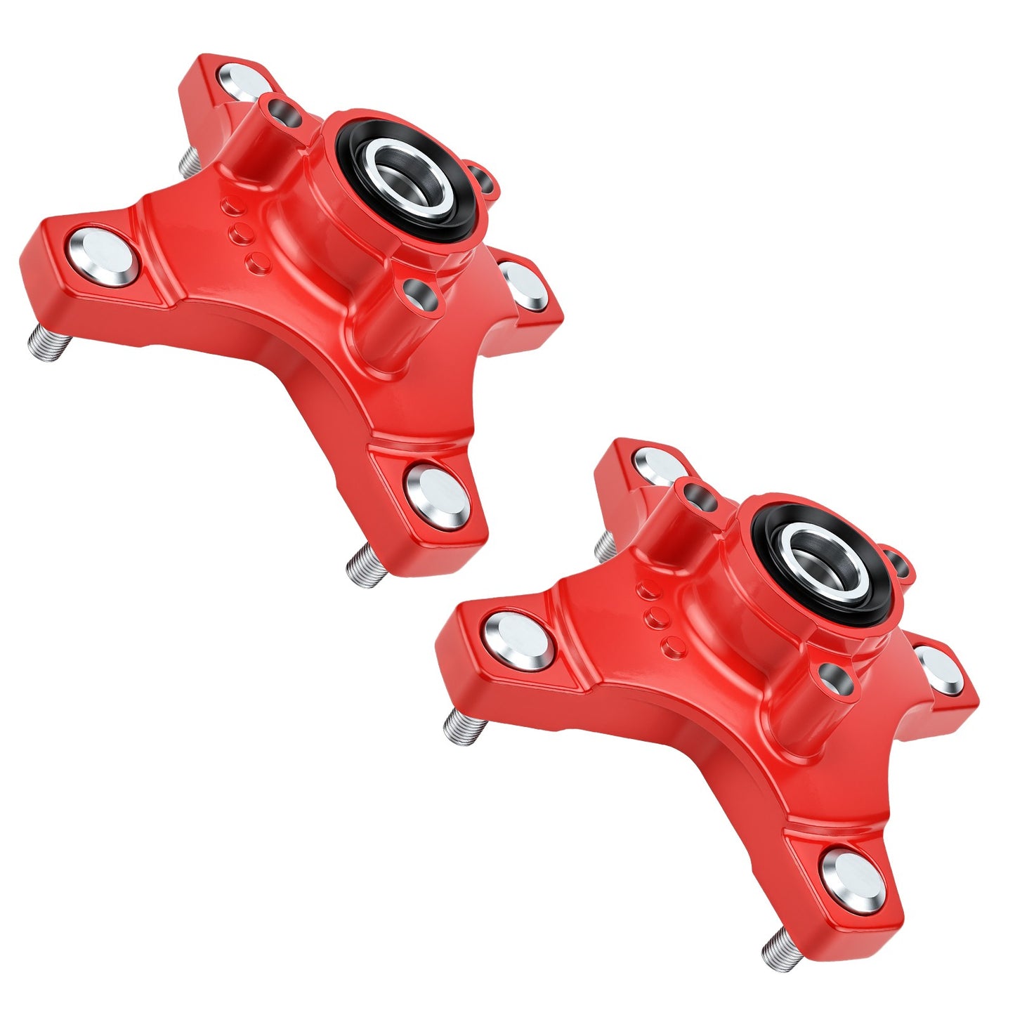Set of 2 Red Wheel Hubs for Honda Sportrax 250 (2001–2008)