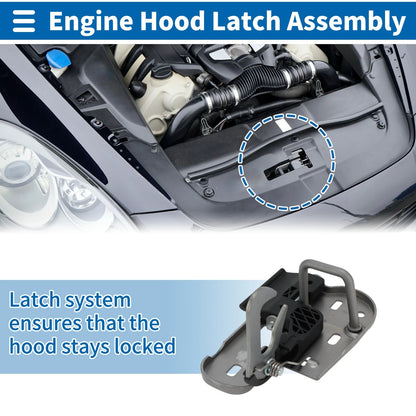Hood Latch Assembly for Volkswagen Caddy III (2004–2015) No. 1T0823480B