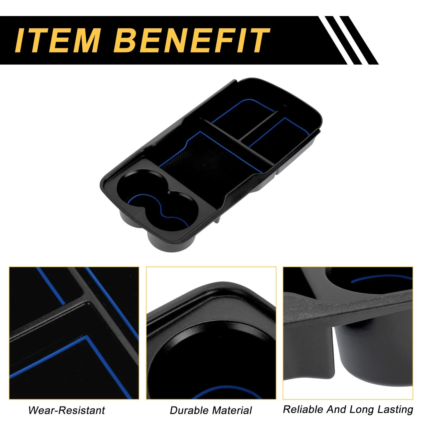 Center Console Armrest Organizer Tray for Kia EV6/GT/GT Line (2021–2025)