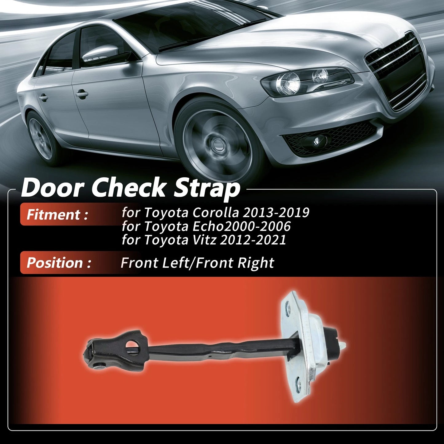 Set of 2 Door Check Straps for Toyota Corolla (2013–2019) No.686100A060