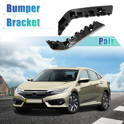 1 Pair Front Bumper Bracket Mounting Support for Honda Civic (2016–2021)