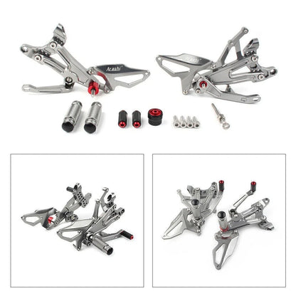 Rearset Foot Pegs for Ducati Panigale V4 (2018-2020) - Silver
