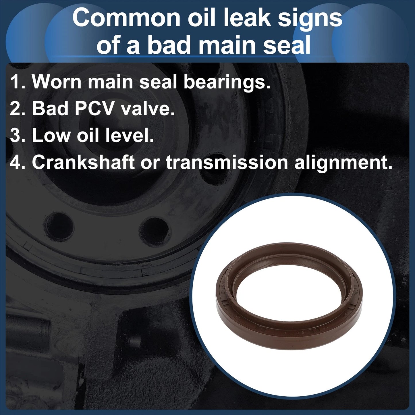 Front Crankshaft Oil Seal for Lexus LX 450 (1996–1998) No. 9031152022