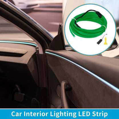 LED Strip Interior Decoration Lighting for Universal Cars (3M) Green