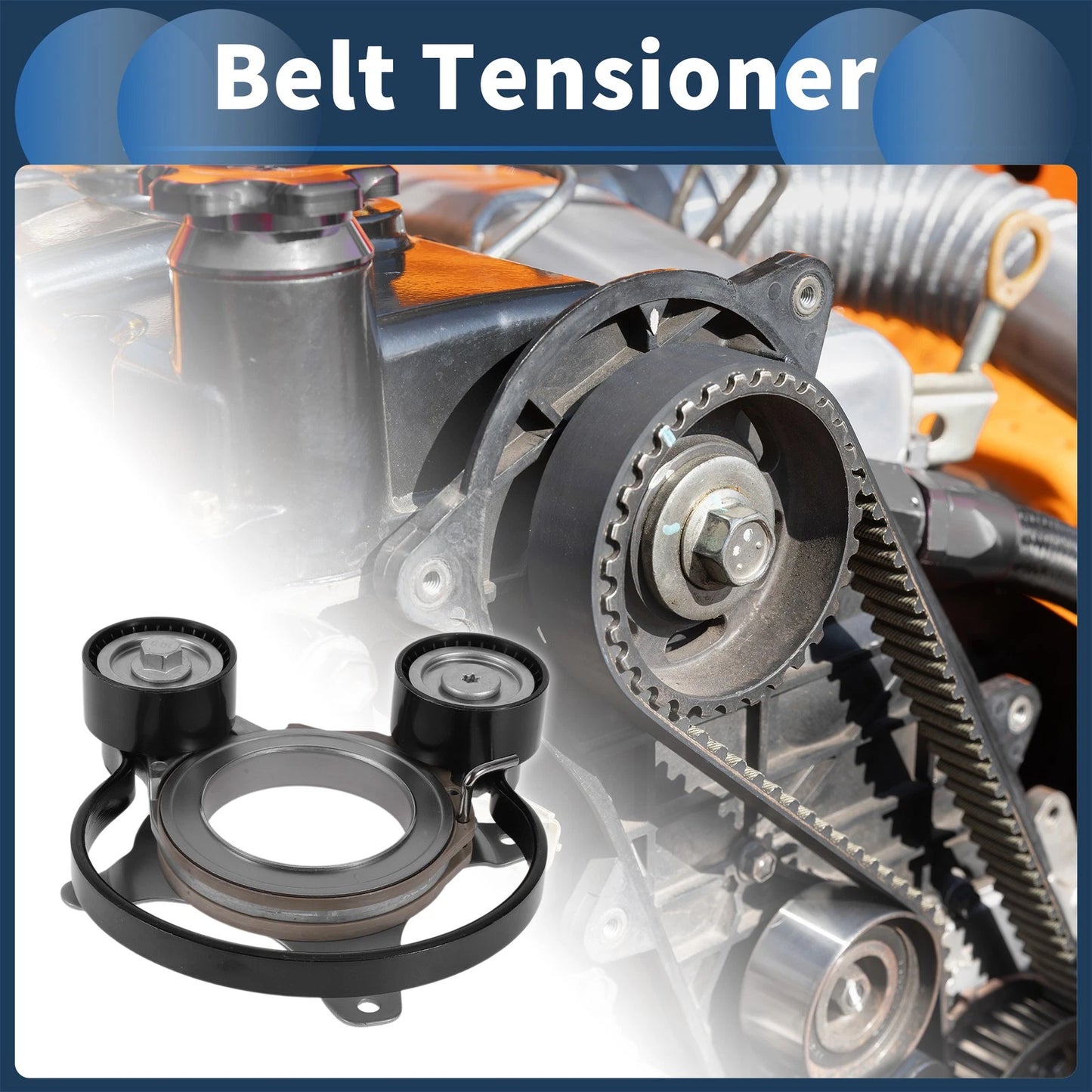 Belt Tensioner for Audi Q7 (2015–2019) No. 059903133AK/06L903133Q Metal