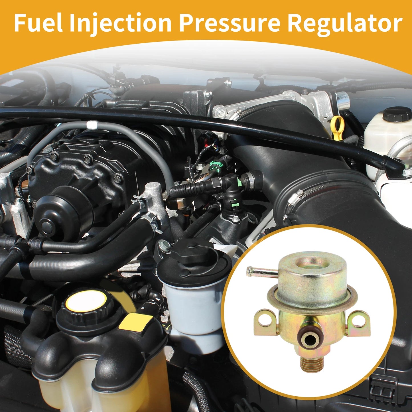 Fuel Pressure Regulator for Ford Explorer (1991–1998) No.F37Z9C968A Metal