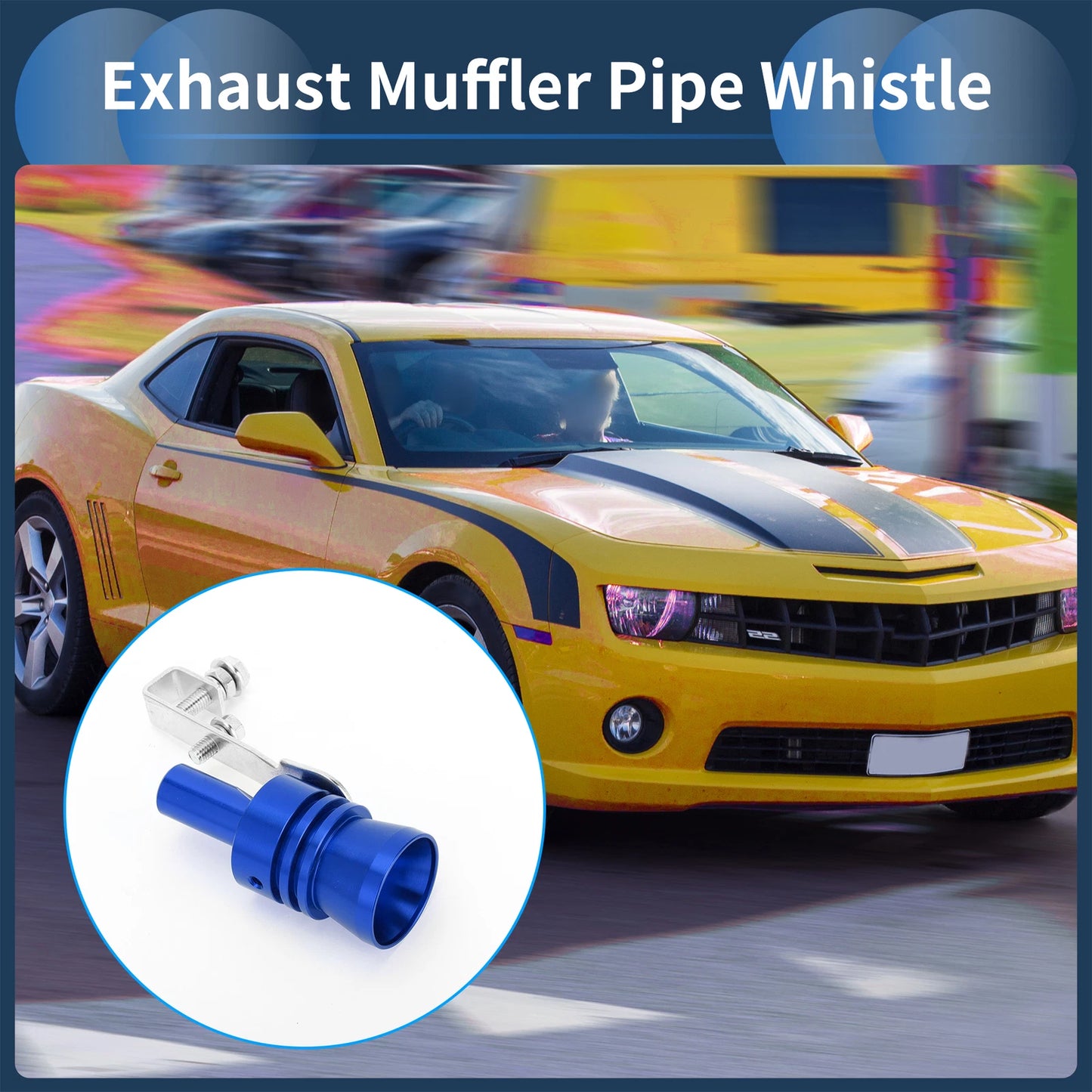 Turbo Sound Exhaust Muffler Pipe Whistle for Universal Fit (1 Set)