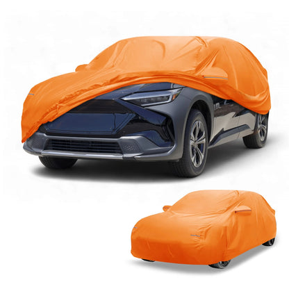 Car Cover Waterproof for Subaru Solterra (2023–2023) 210D-PU Zipper Orange