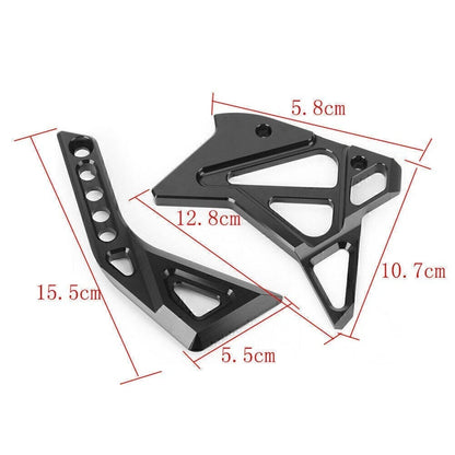 Front Rider Footrest Foot Pegs Brackets for Kawasaki ZX636 ZX6R (2005–2008)